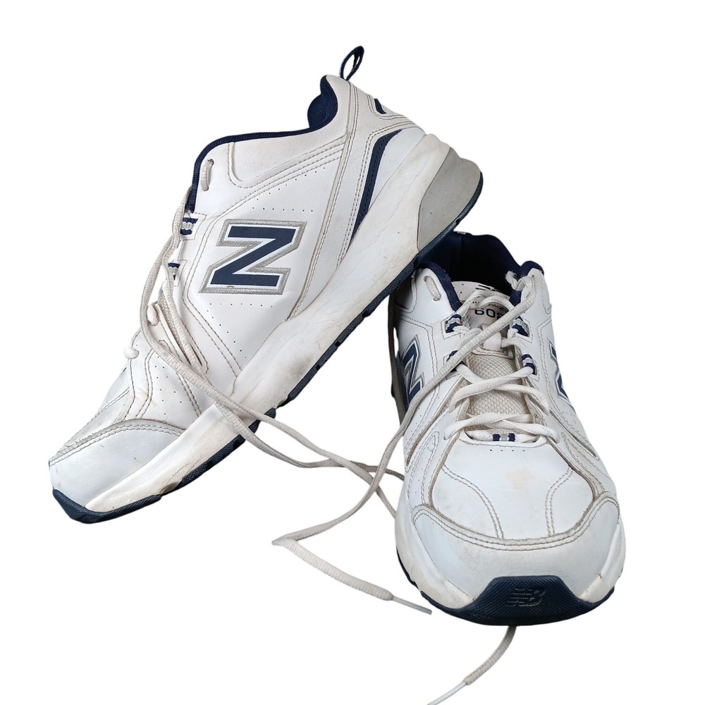 New Balance 608v5 Men's White Blue Athletic Running Shoes Size 12‎